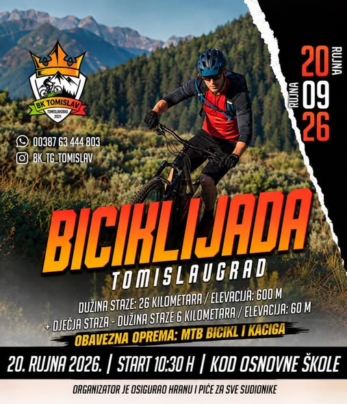Biciklijada u Tomislavgradu 20. rujna